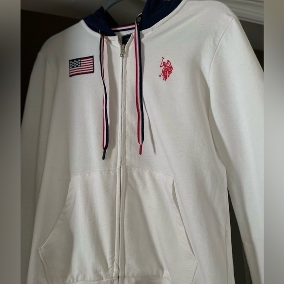Women Polo Hooded Sweatshirt - Picture 3 of 4